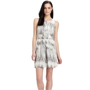 Rebecca Taylor Silk Animal Print Mini Dress